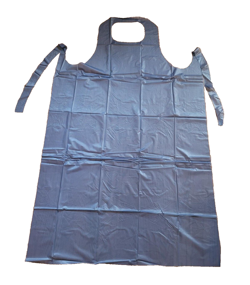 Vinyl Blue Apron Tough Butcher Cleaning Kitchen Processing 12-pack