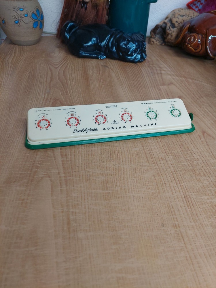 DIAL A MATIC ADDING MACHINE UNUSUAL