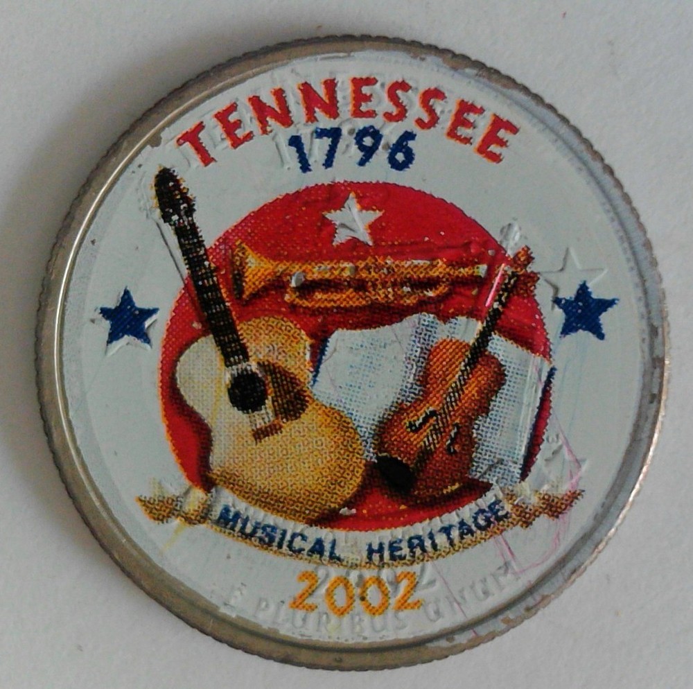 Tennessee 2002 Colorized State Quarter