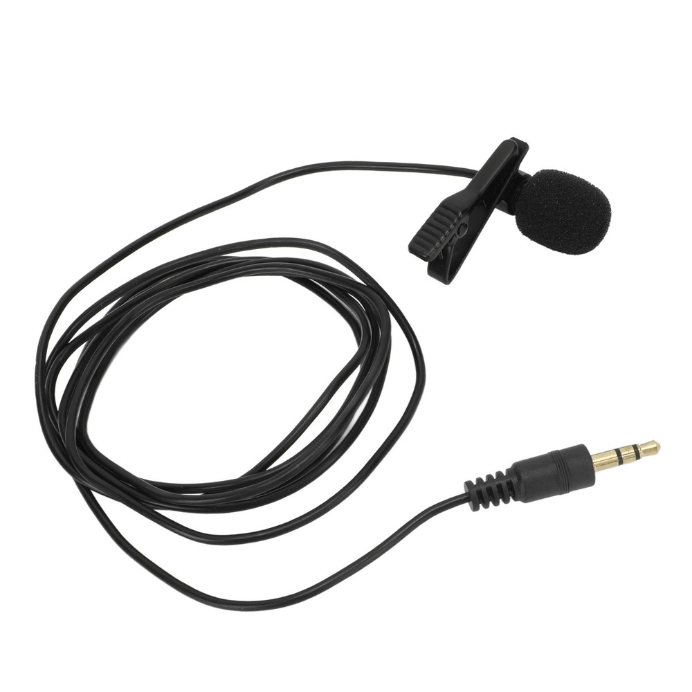 Lavalier Microphone Noise Reduction Omnidirectional Clip On Mic For Interview