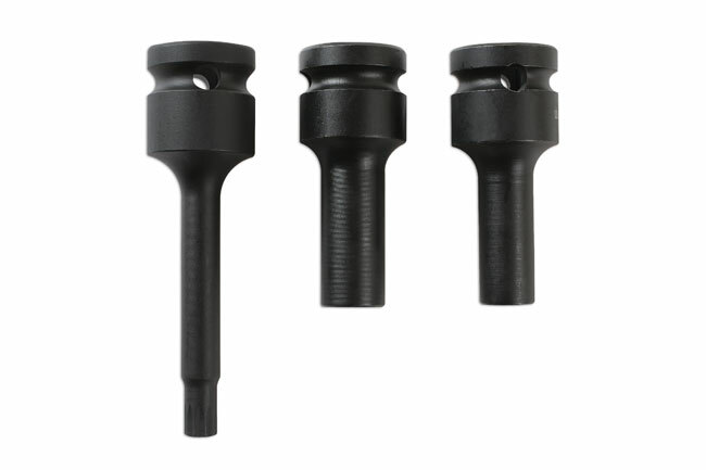 (BS) Laser 6345 Split Rim Socket Bit Set 3 Piece