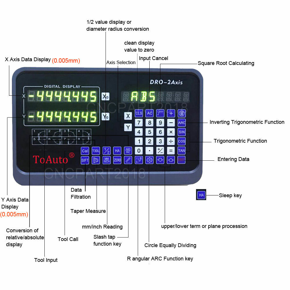 250*1000mm TTL Linear Scale+2 Axis DRO Digital Readout Encoder Mill Lathe US