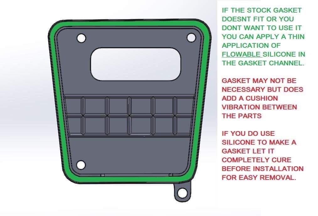 ORIGINAL USA MADE! KLX 250, 300/ KDX 200 SNORKEL DUCT AND LID KIT