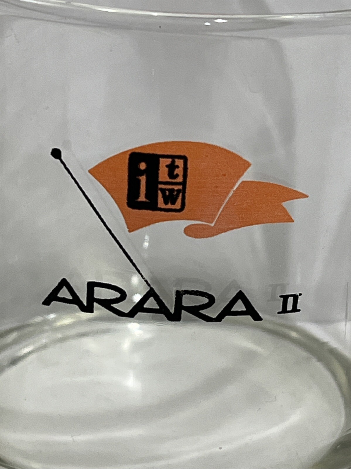 Rare Arara II Set Of 3 Rocks Drink Glasses Super Yacht. Boating, Dive Boat