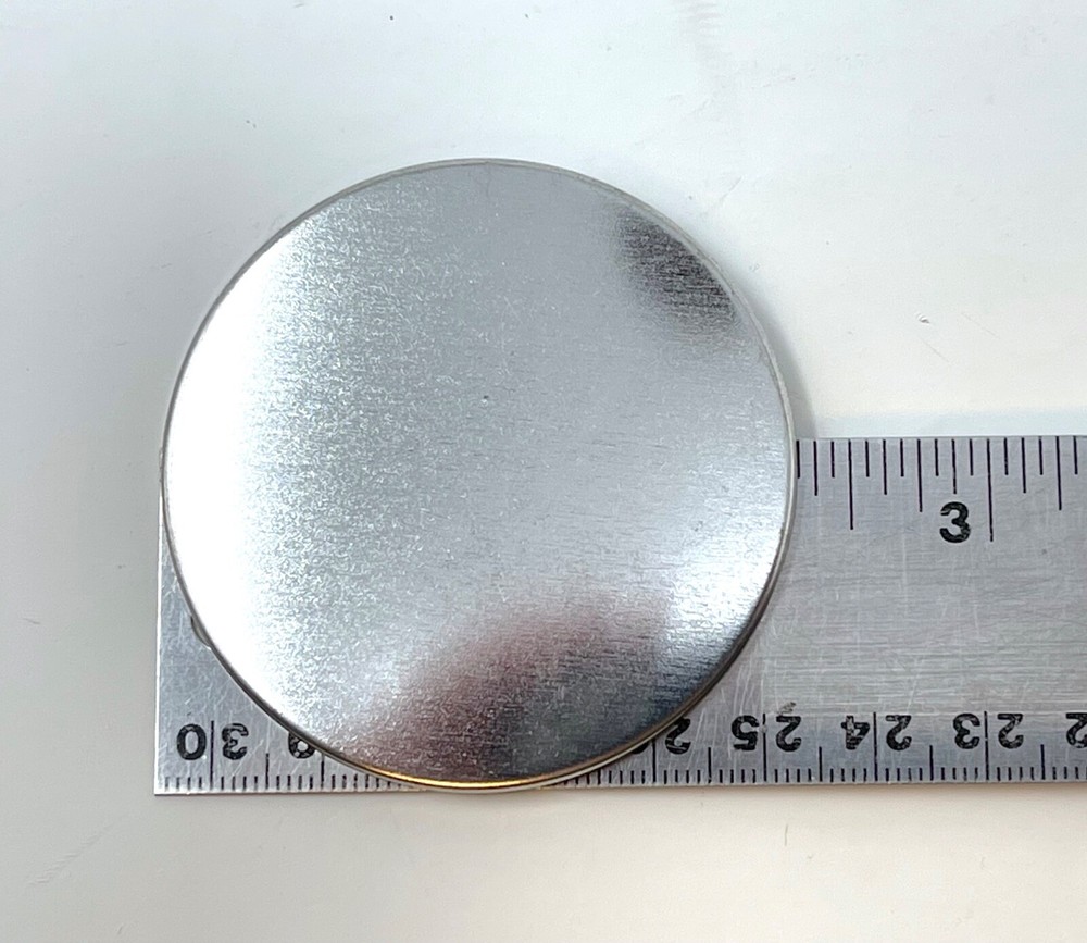 174 total, 2.25" Round Silver Shell Button Parts ONLY, New