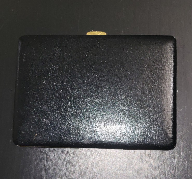 Black Cigarette Case Retro Smoking Accessory