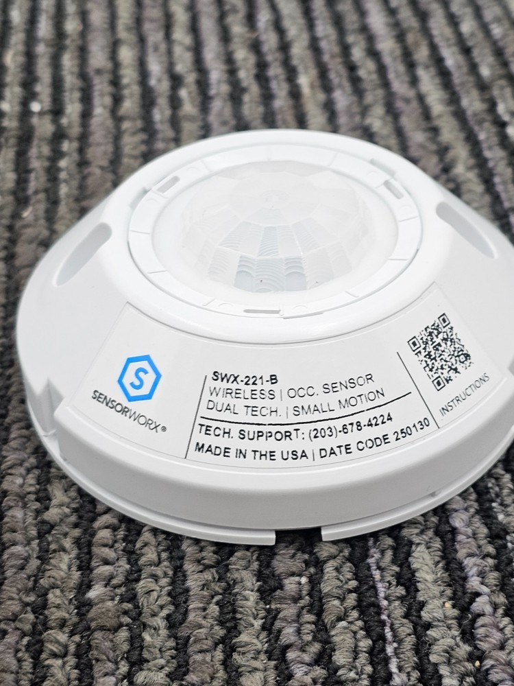 Sensorworx SWX-221-B Wireless Occupancy Dual Tech Small Motion Ceiling Mount