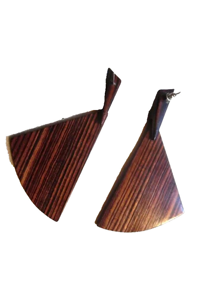 Earrings Wood Swinging
