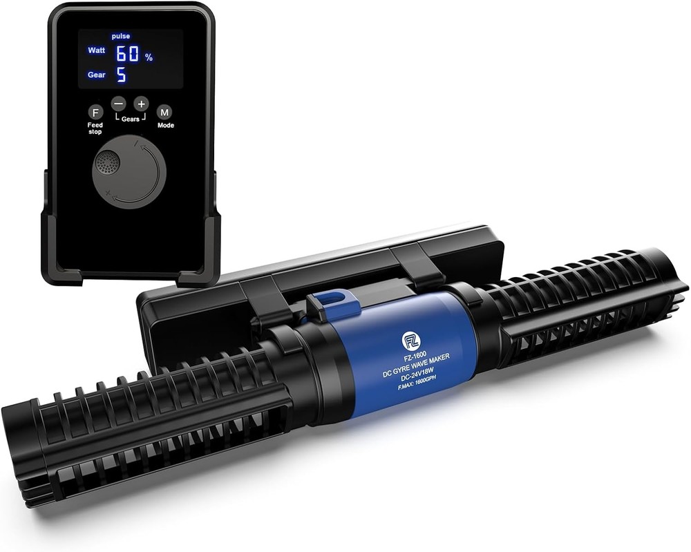 FZONE Wave Maker for Aquarium, 24V DC Gyre Wavemaker with LED Display Control...