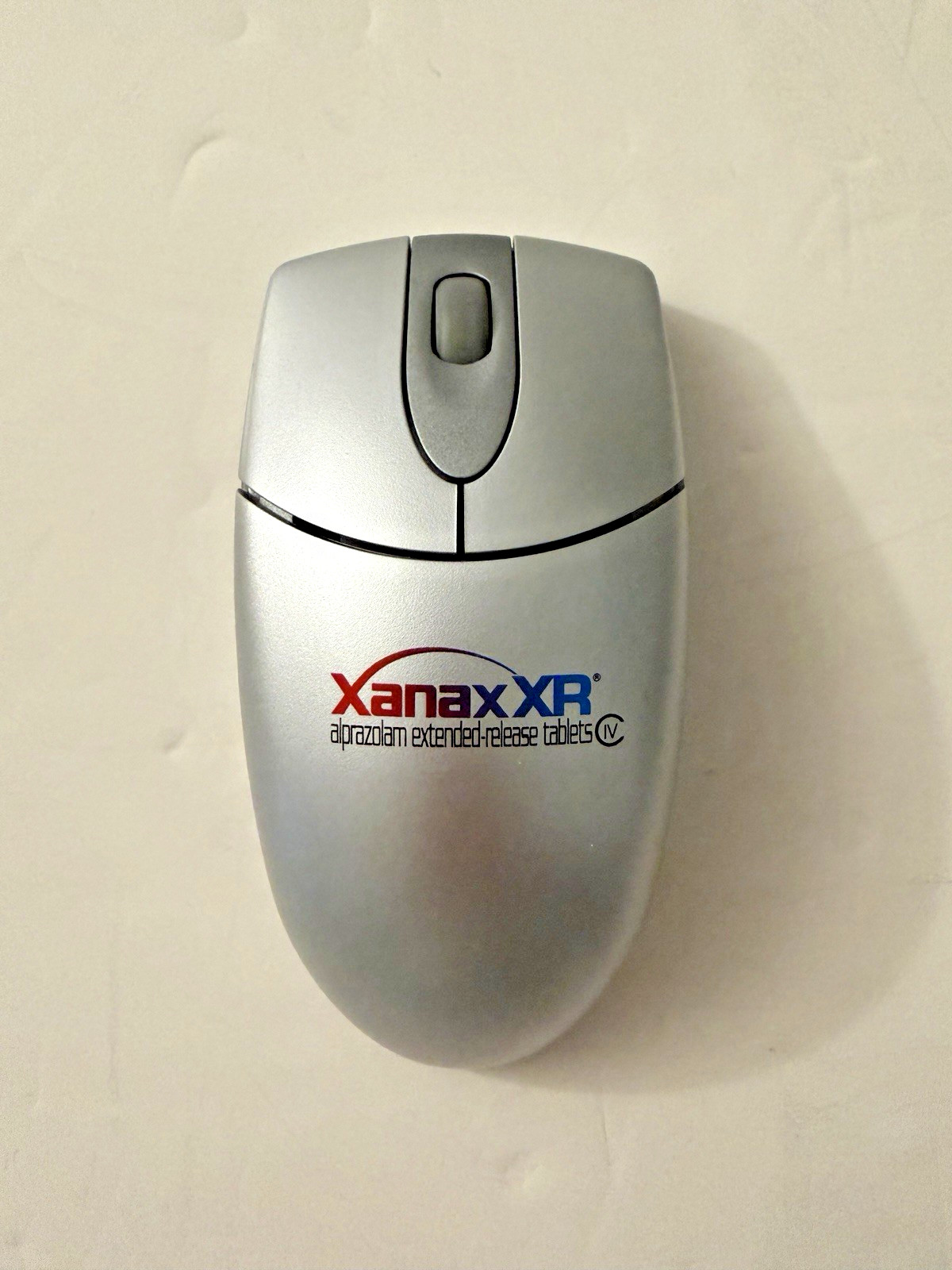 Vintage Xanax Pharmaceutical Rep Advertising Wireless Mouse Rare Collectible