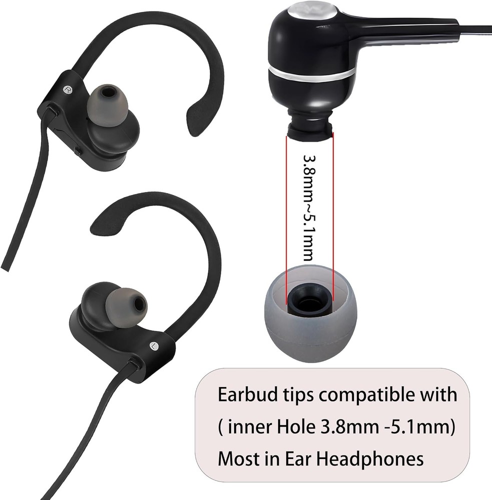 Silicone Replacement Earbud Tips Covers Eartips Fit multicolour/01