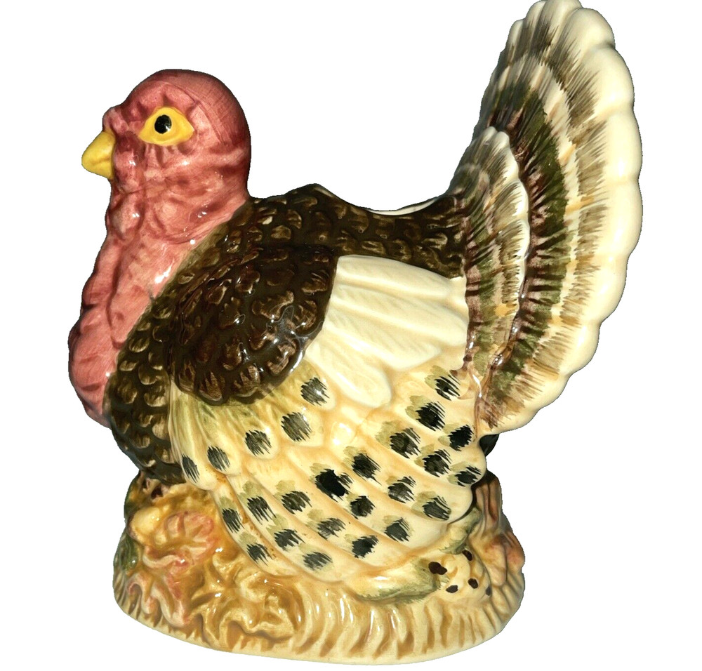 Pfaltzgraff Turkey Candle Holders Set Fall Decor 5" X 4"
