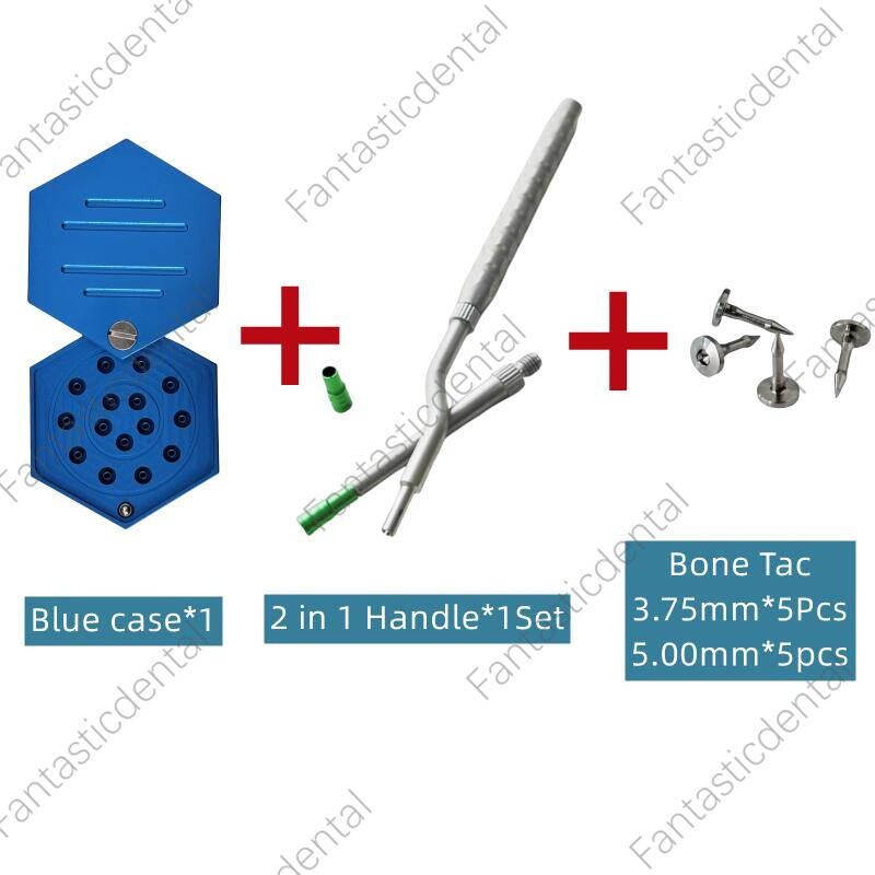 Dental Bone Tack Titanium Pins Membrane Fixation Stabilization Pin Handle GBR