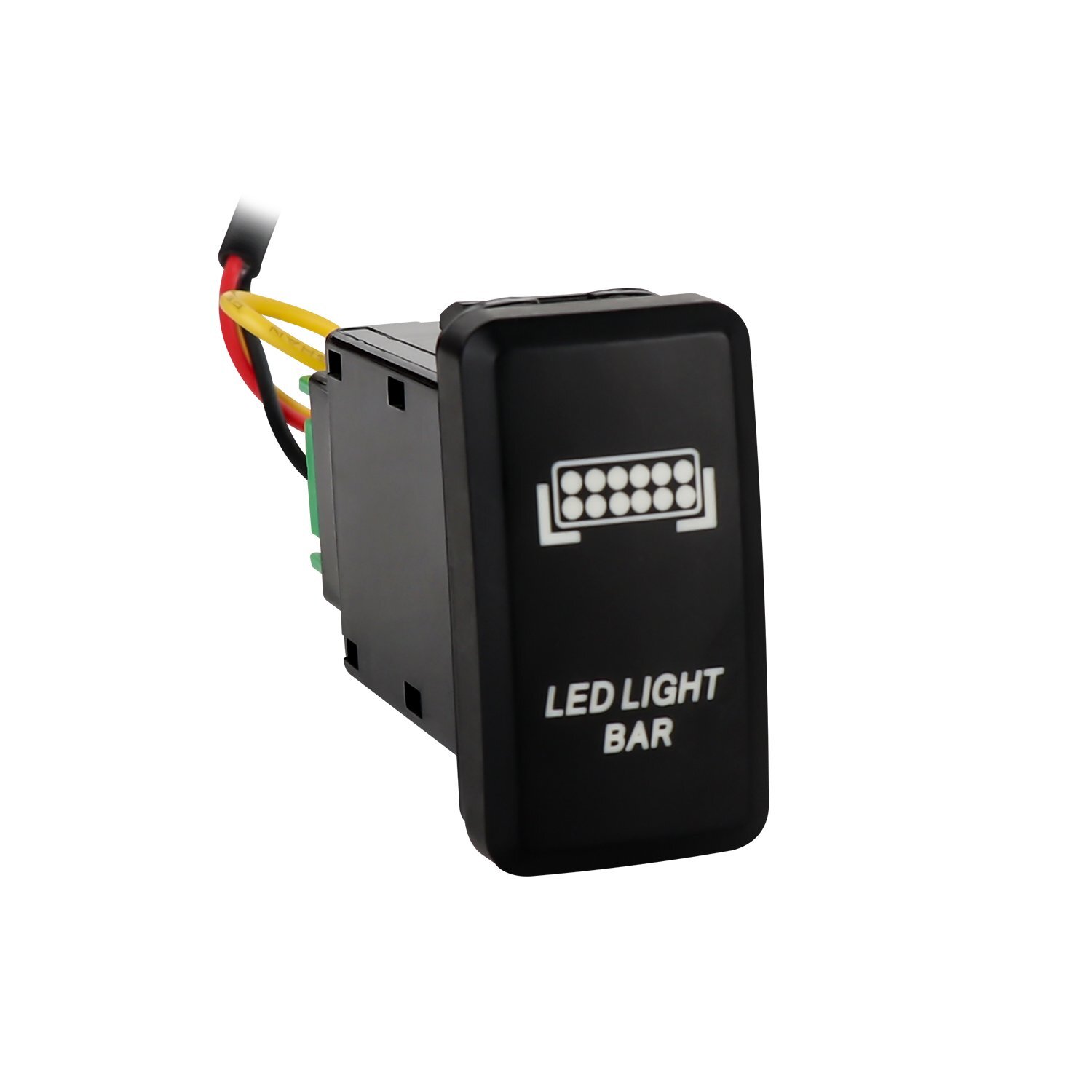 2pcs Universal LED Light Bar Wiring Harness Kits 12V 40A Relay Rocker Switch Kit