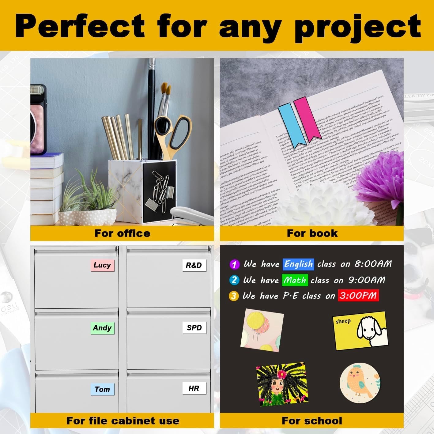 Business Card Magnets, 2x3.5 inch,50 Pack, Peel and Stick Self Adhesive Magnetic