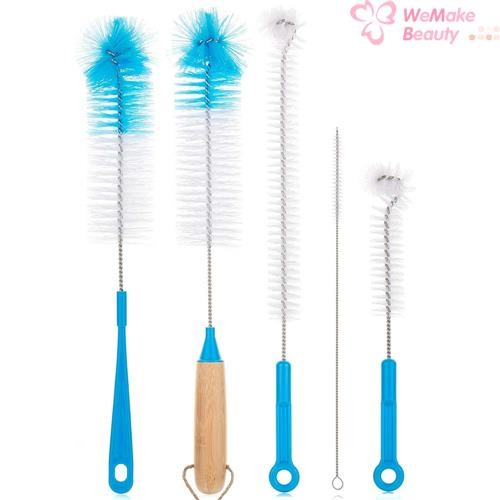 Turbo Microfiber Bottle Brush Cleaner 5 Count New