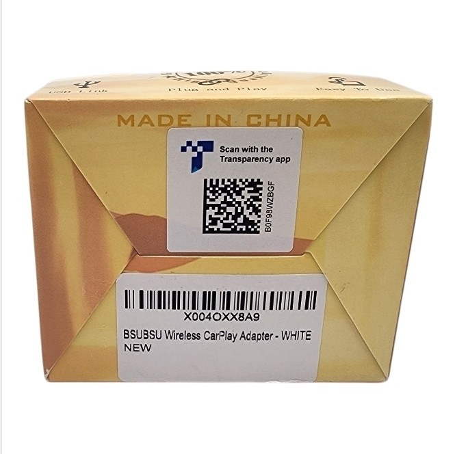 Wireless CarPlay Adapter Android Auto USB Plug Play iPhone Bluetooth Mini