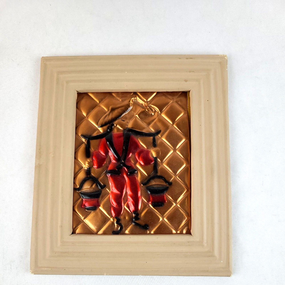 Wanda Irwin Original Genuine Tooled Cooper Wall Decor Tooled Copper Etching