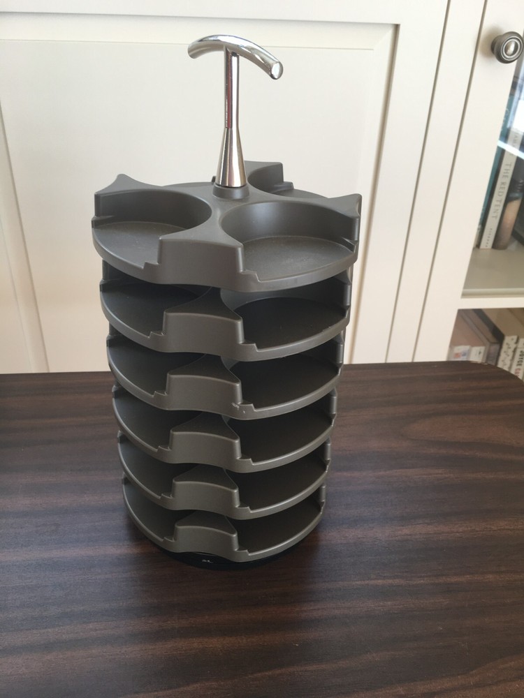 Gray Stampin Up STACK & STORE Embellishment Carousel Caddy Storage