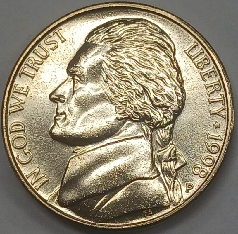 1998-P Jefferson Nickel BU Uncirculated