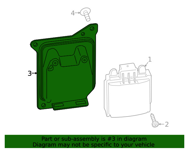 Genuine Ford Blind Spot Detection System Warning Sensor Bracket KB3Z-14D189-B