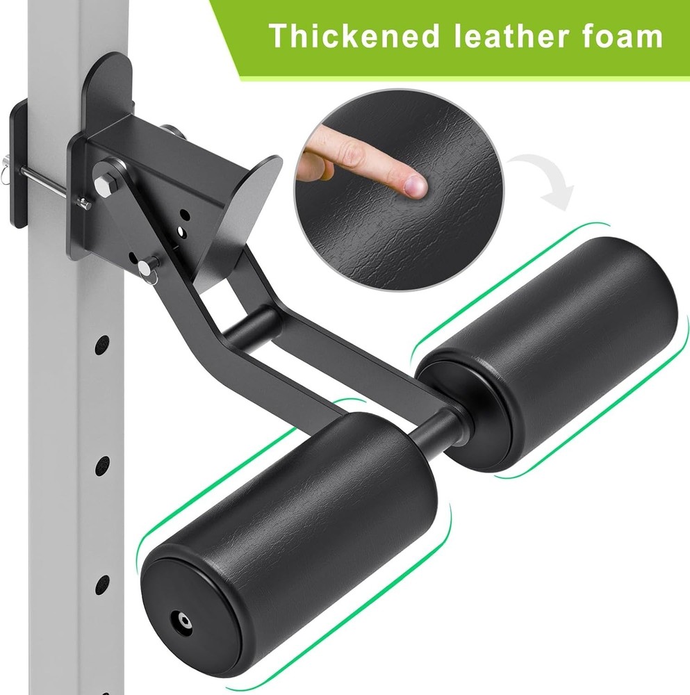Nordic Hamstring Curl Attachment for 2" x 2" Power Rack - Adjustable Leg Support