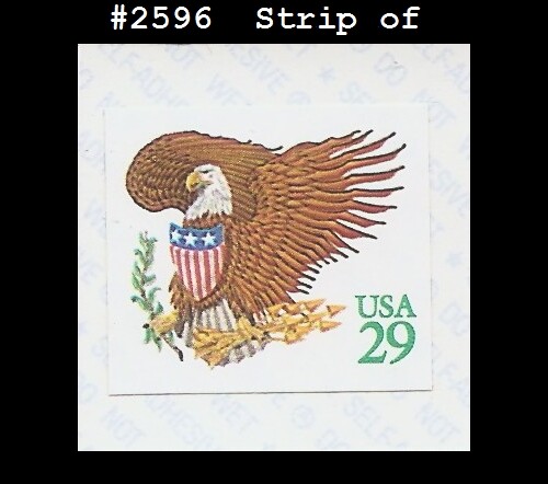 USA3 #2596 MNH STR1 Eagle & Sheild - Green