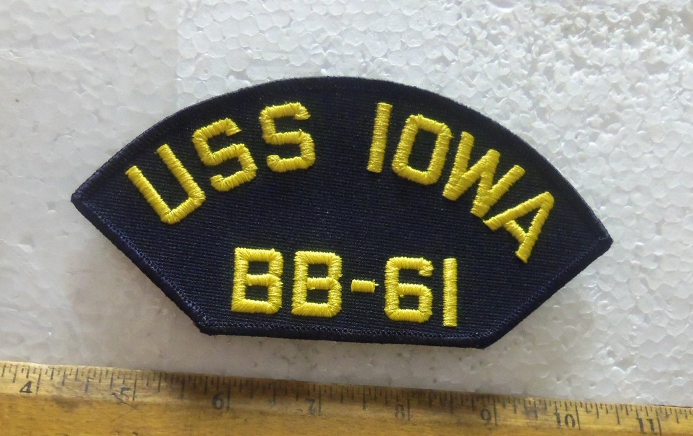 US Navy – USS Iowa BB-61 Embroidered Patch