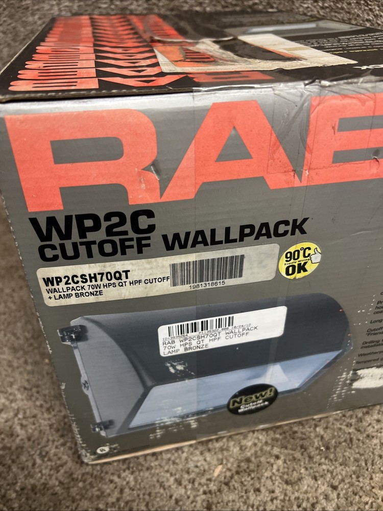 RAB LIGHTING - Cutoff Wallpack WP2C Bronze
