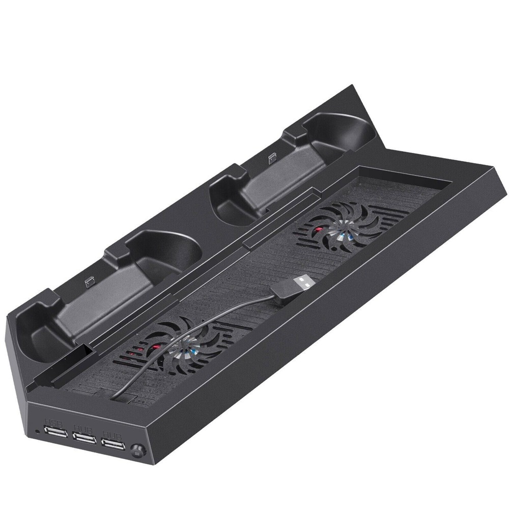 For PS4 Cooling Station Vertical Stand 2 Controller Charging Dock PlayStation 4