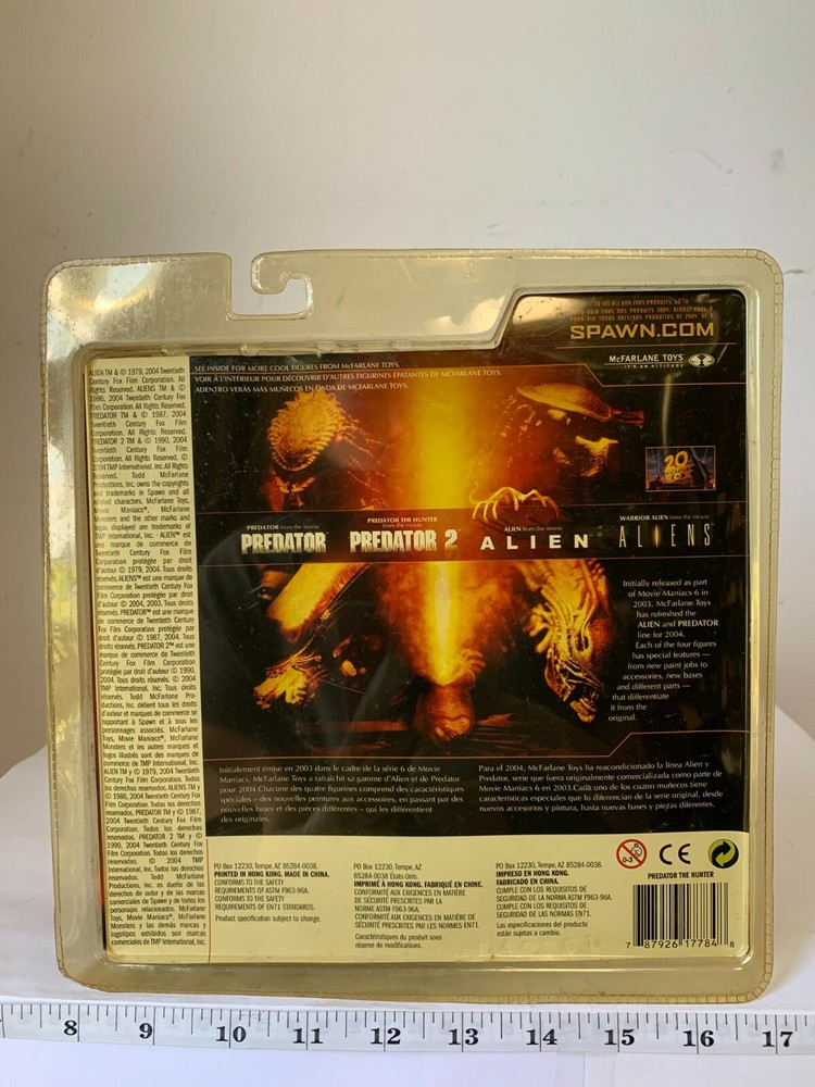 1McFarlane 2004 AVP Alien vs Predator Exclusive Stealth "CELTIC PREDATOR" Figure