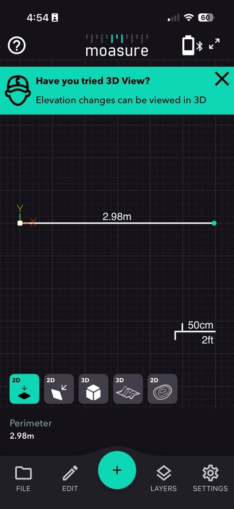 Moasure ONE - TESTED - Motion Measuring Device Bluetooth Electric Measuring Tool