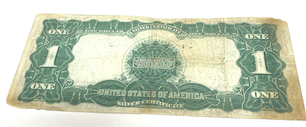 1899 $1 SILVER CERTIFICATE BLACK EAGLE, LARGE NOTE KEY DATE BLUE SEAL VERY NICE