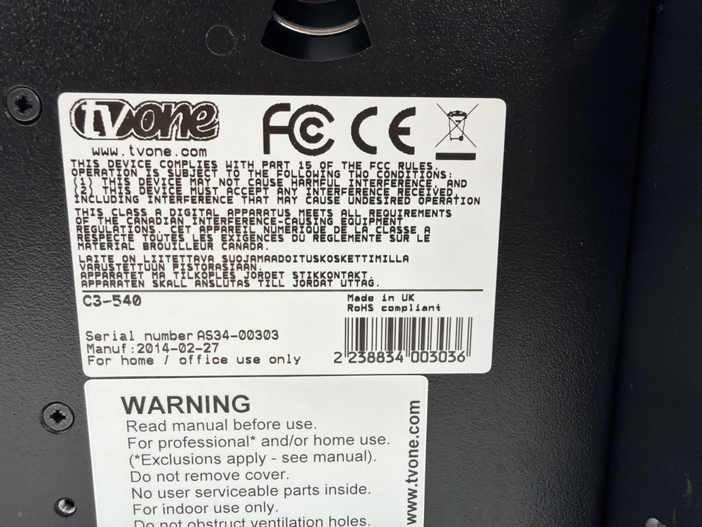 TVOne Coriomaster C3-540 Videowall Processor w/Modules