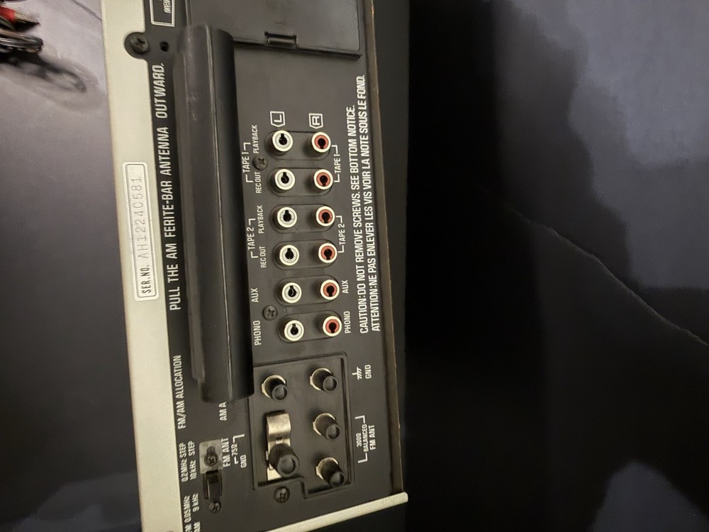 Technics SA-222 stereo receiver. Classic silver face model
