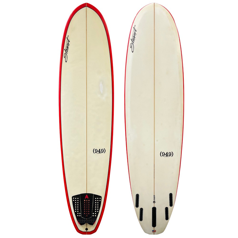 7'6" Stewart Surfboards 949 E-Type - Used Performance Midlength Surfboard