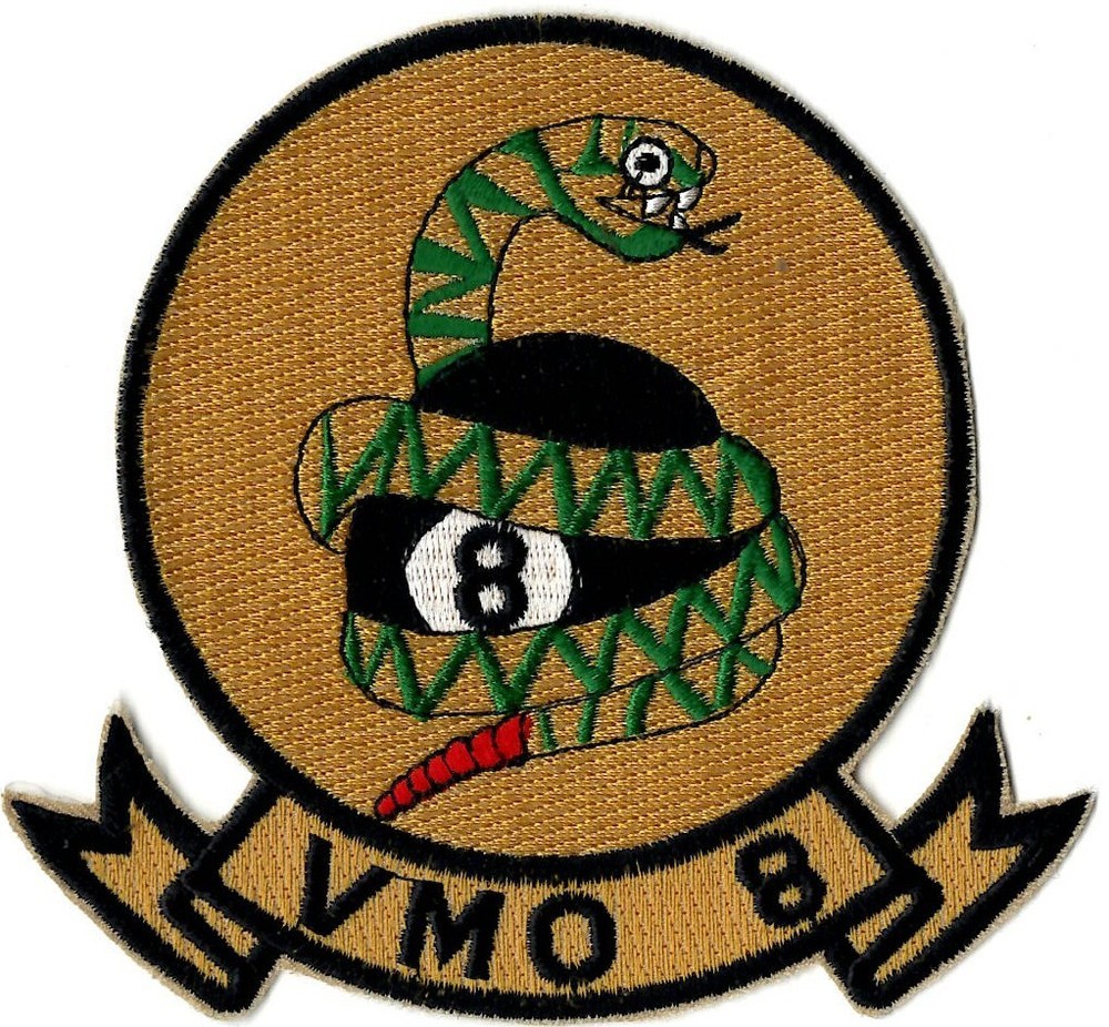 US MARINE CORPS OBSERVATION SQUADRON VMO-8 MILITARY PATCH