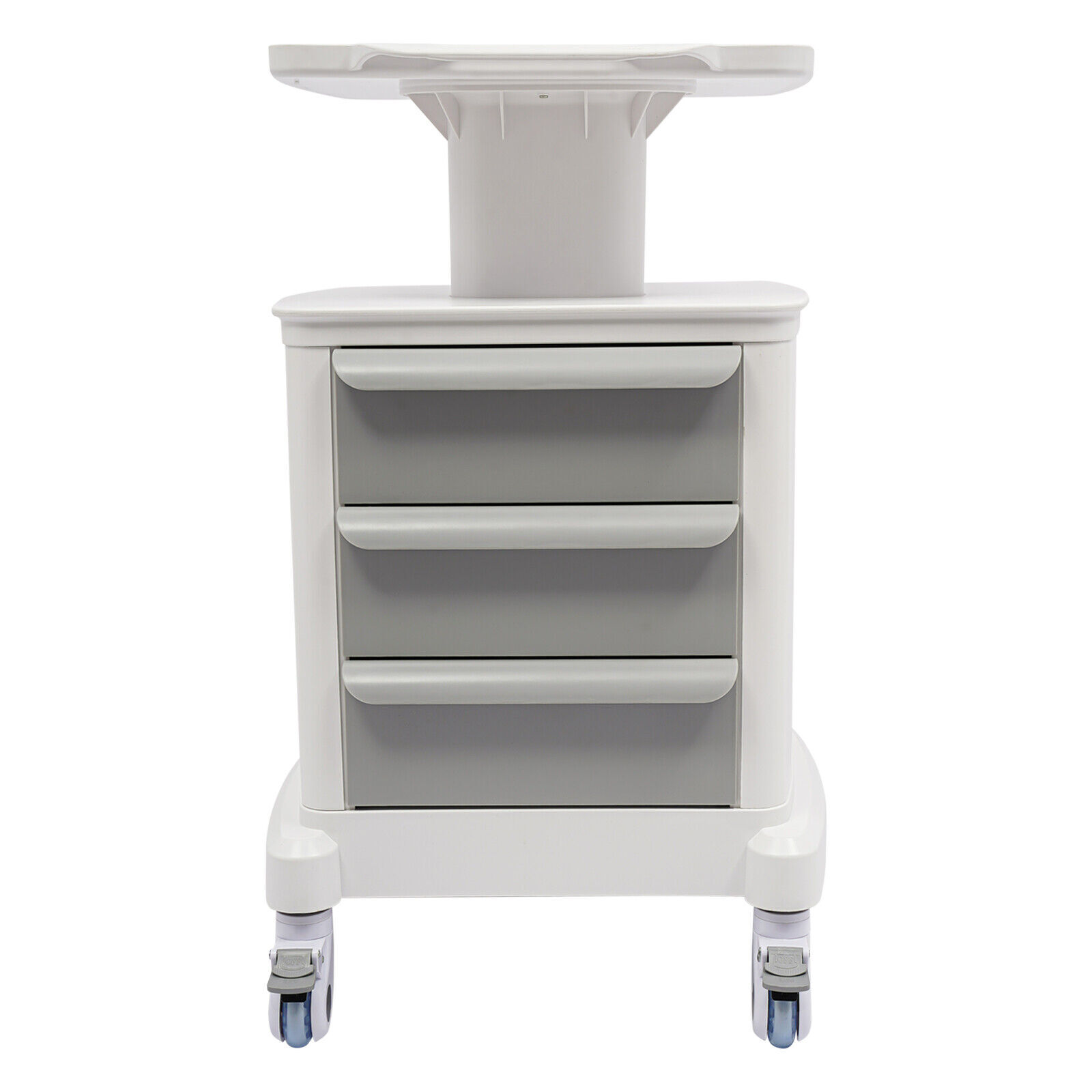 Dental Medical Mobile Cart Instrument Trolley 3 Drawers with Power Socket