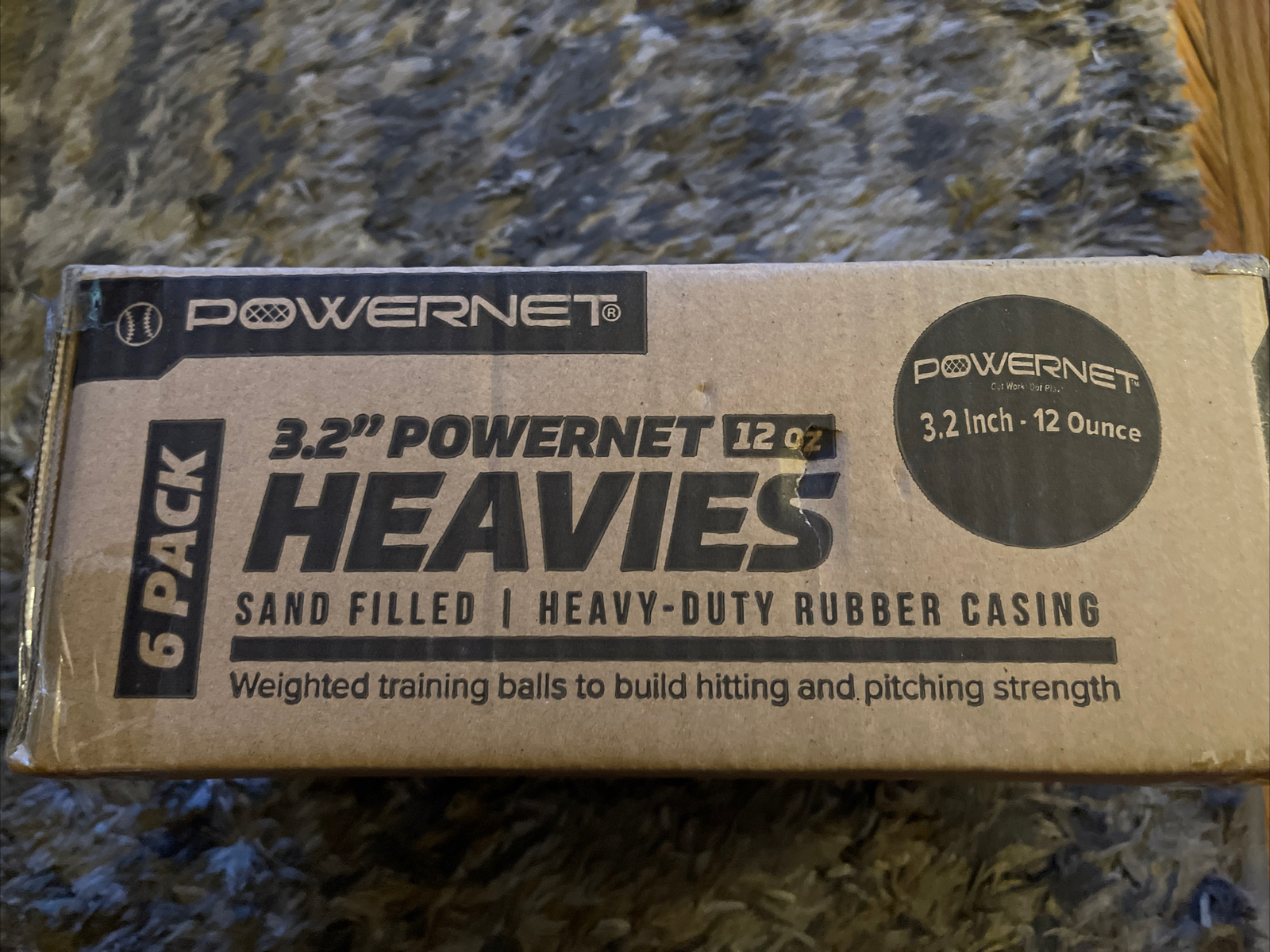 PowerNet 3.2" Weighted Hitting and Batting Training Ball (6 pack)