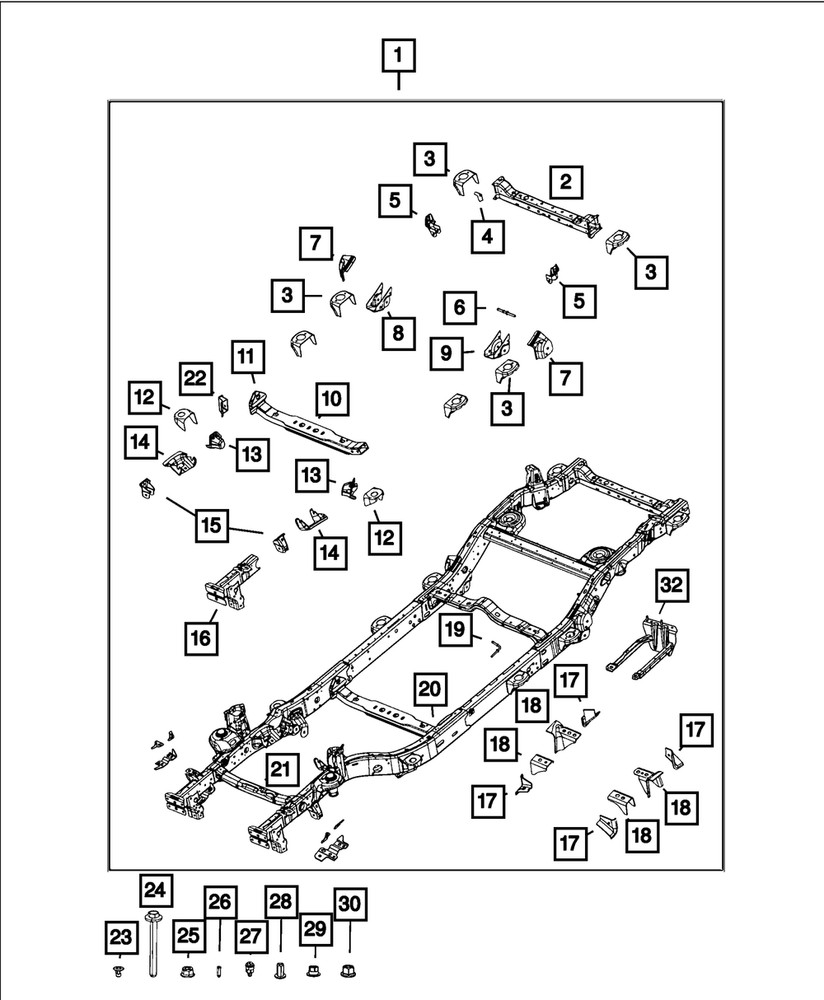 Genuine Mopar Stud Right 68274206AA