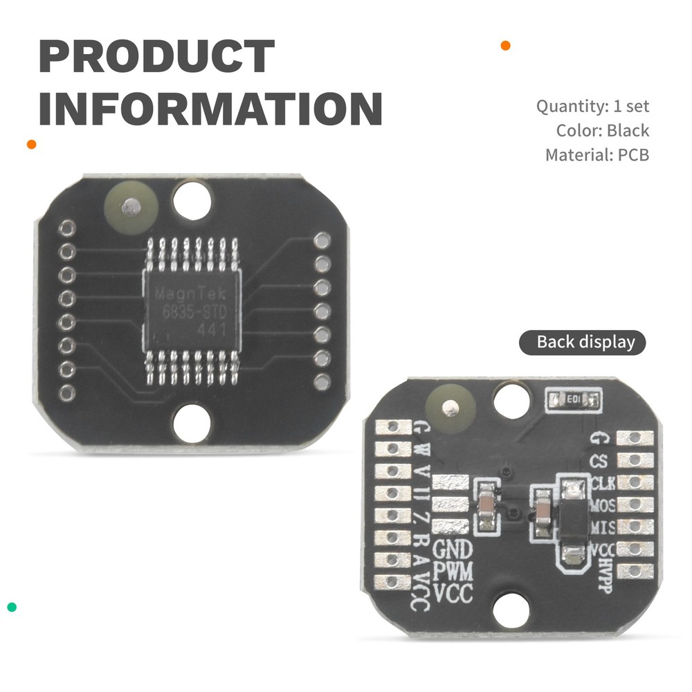 MT6835 Magnetic Encoder Module PWM/SPI Brushless Motor 21BIT Encoder K9014