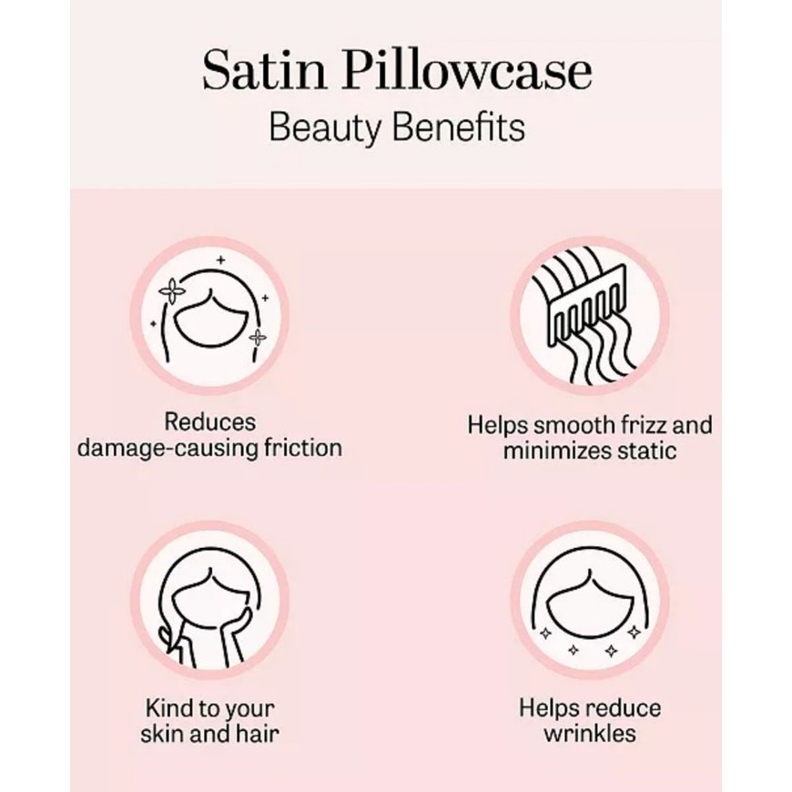 Madison Park Essentials Satin Pillowcase Pair, Standard