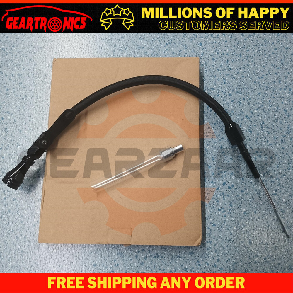 Black Stainless Flexible Oil Dipstick for LS LSX LS1 LS2 LS6 4.8 5.7 6.0 6.2L