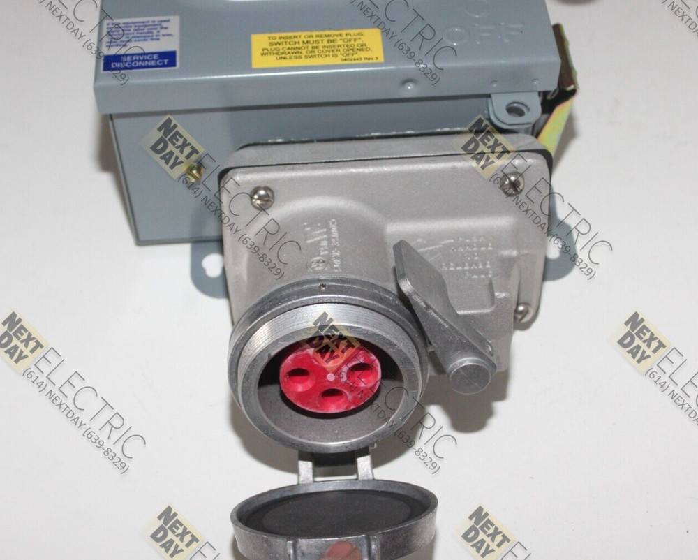 Crouse Hinds, WSRD6352, Interlocking Receptacle Enclosed Switch Disconnect 60a