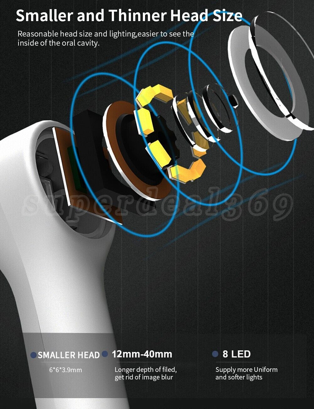 Wireless Oral Dental Intraoral Camera HD 1080p WIFI Endoscope Teeth Mirror ns