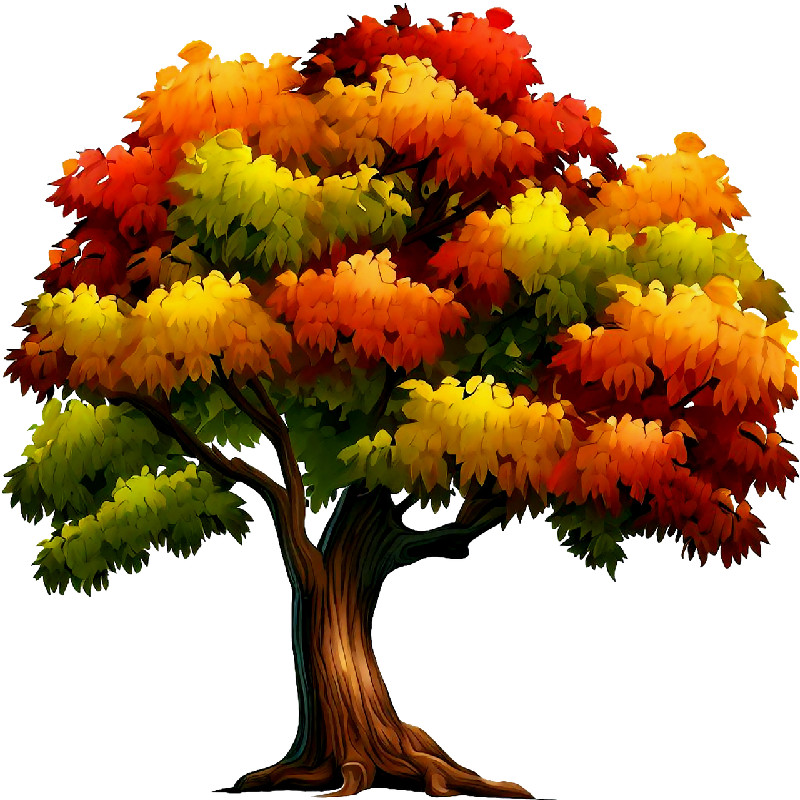 30 Custom Autumn Leaves Tree Personalized Address Labels