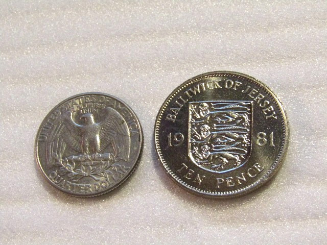 1981 Jersey 10 Pence unc Proof Like Coin