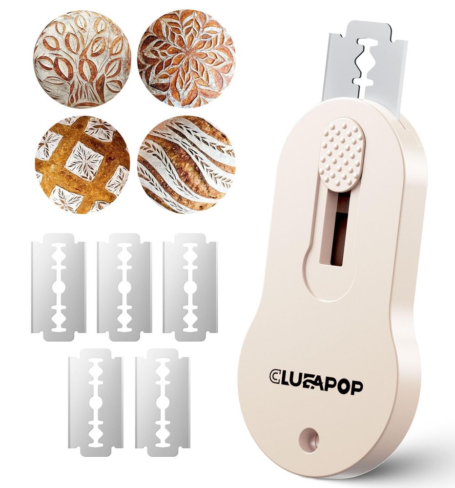 Bread Lame Dough Scoring Tool with Extractable & Magnetic - Bread Knife Sourd...