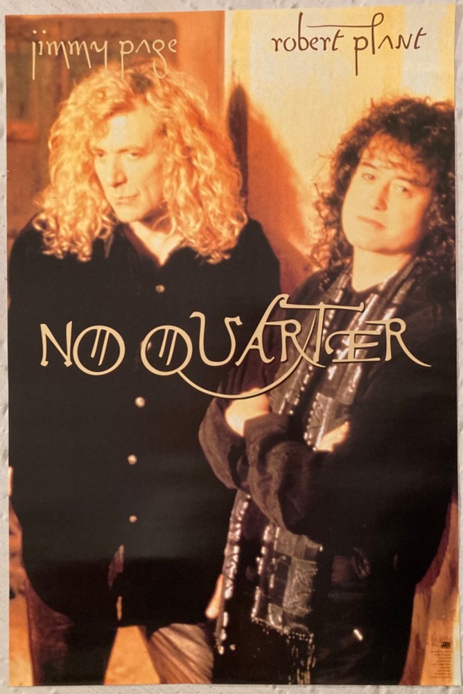 Jimmy Page Robert Plant 1995 Promo Poster No Quarter Led Zeppelin