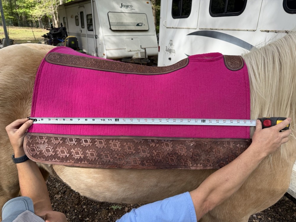 Custom Hot Pink Saddle Pad